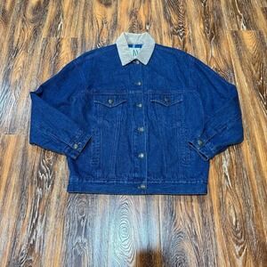 Vintage Jones Size S Small Blue Plaid Denim Jacket‎ Men's Chore Women's Flannel